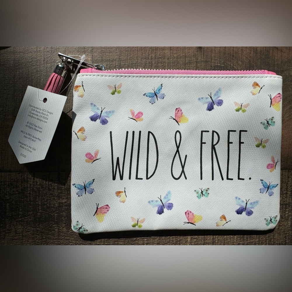 Rae Dunn zippered pouch | WILD & FREE. 🦋 - Picture 2 of 2